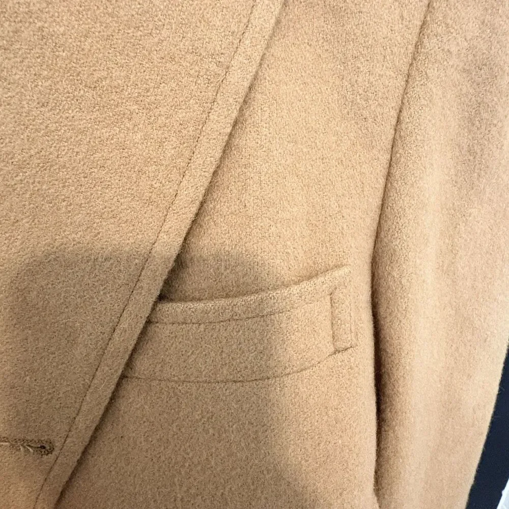 Brooks Brothers Sport Coat Mens 38 Beige 100% Camel Hair Made USA Jacket